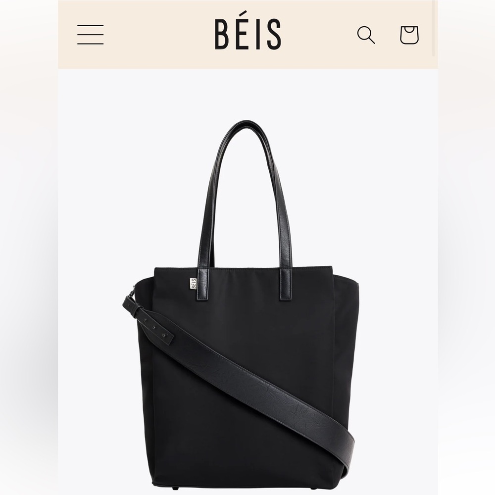 BEIS Black Tote Bag